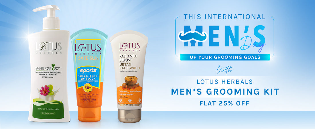 Men's Daily Skincare Routine in 4 Easy Steps : Latest Edition - Lotus Herbals