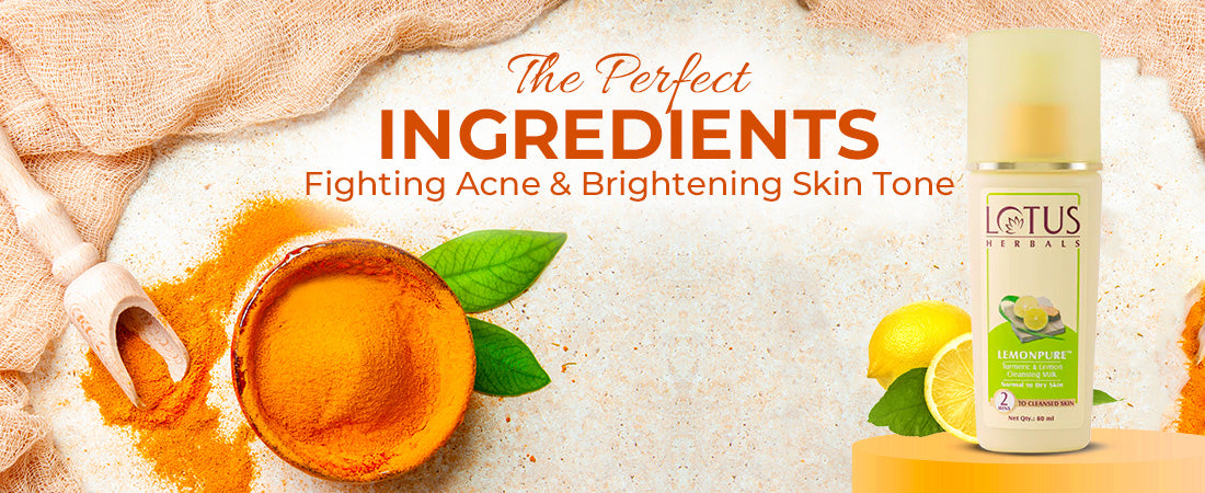Lemon turmeric: The perfect ingredients for fighting acne and brightening skin tone