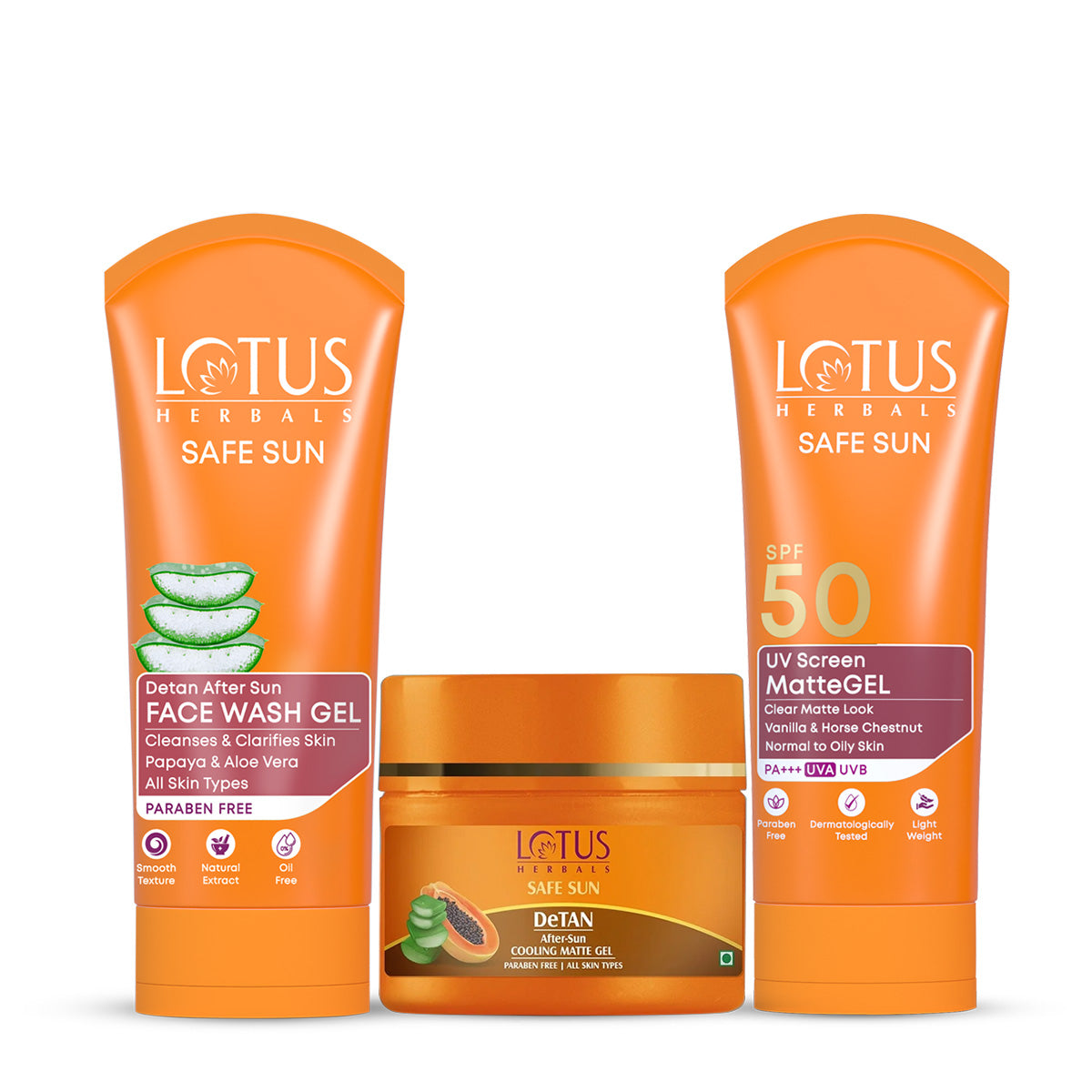 Safe Sun Suncare Trio for Oily Skin