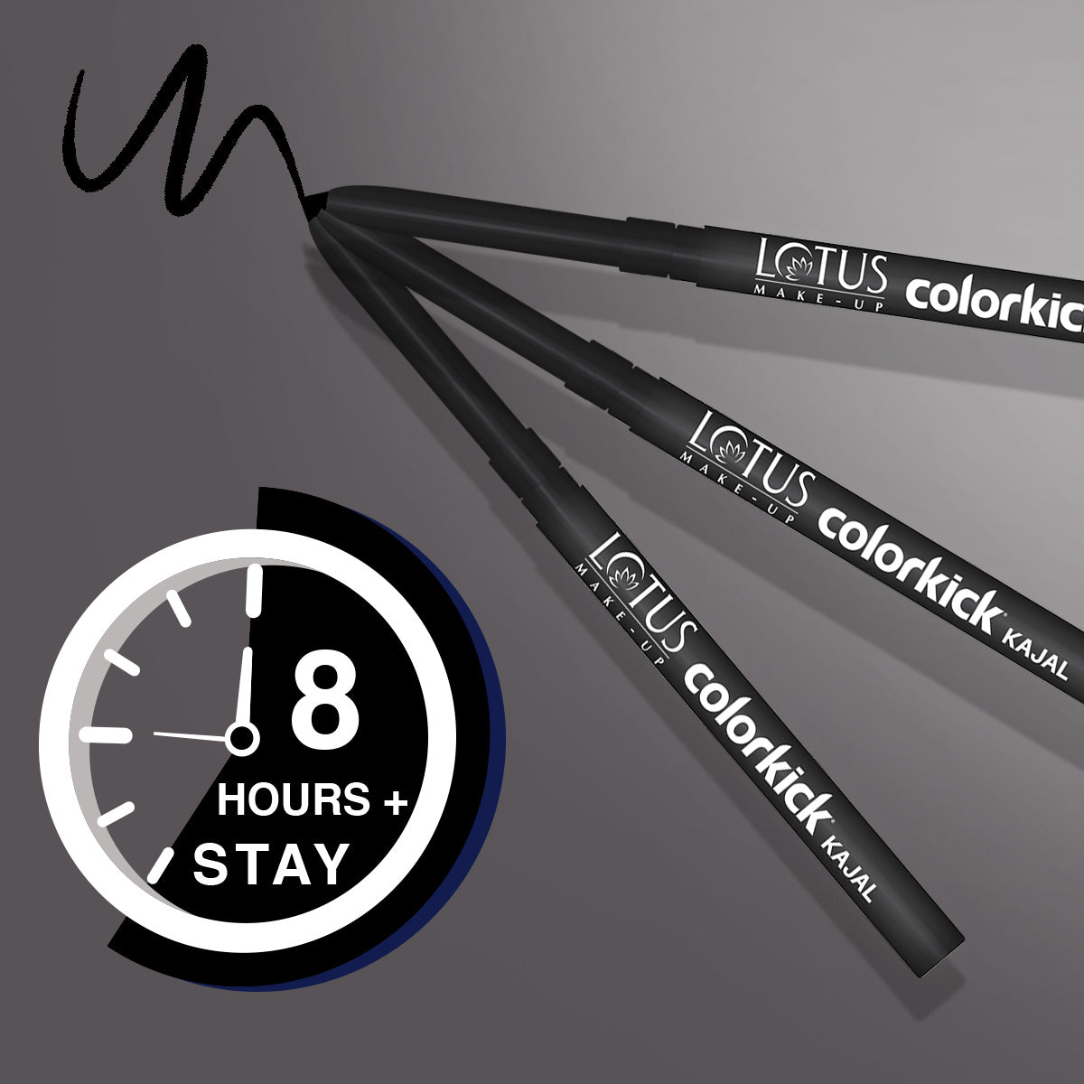 Colorkick Kajal - Black (Pack of 2)