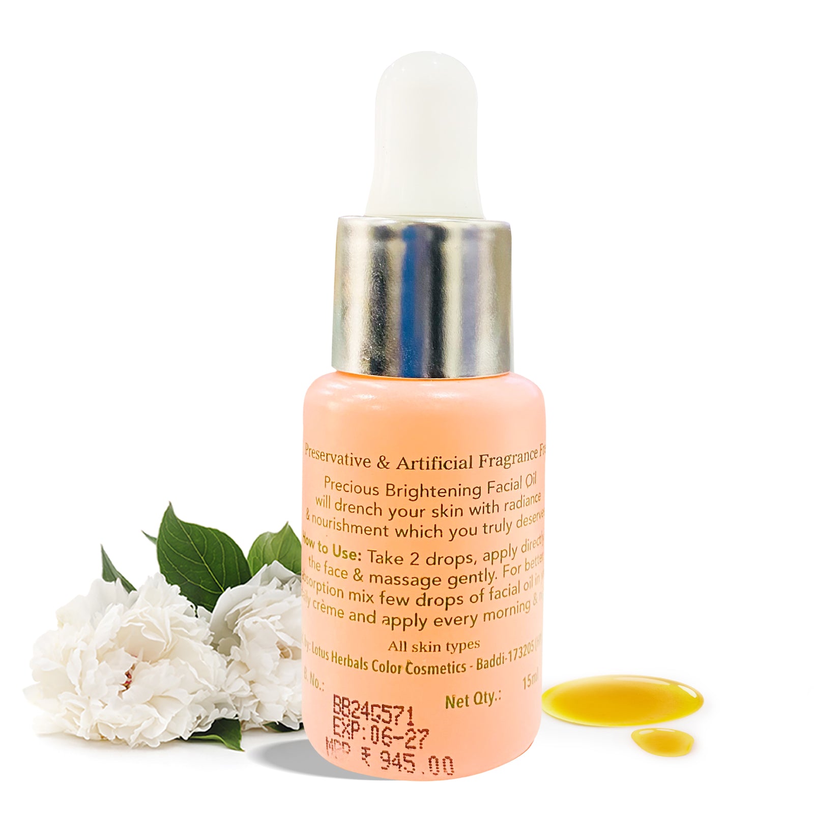 Lotus Organics+ Precious Brightening Facial Oil