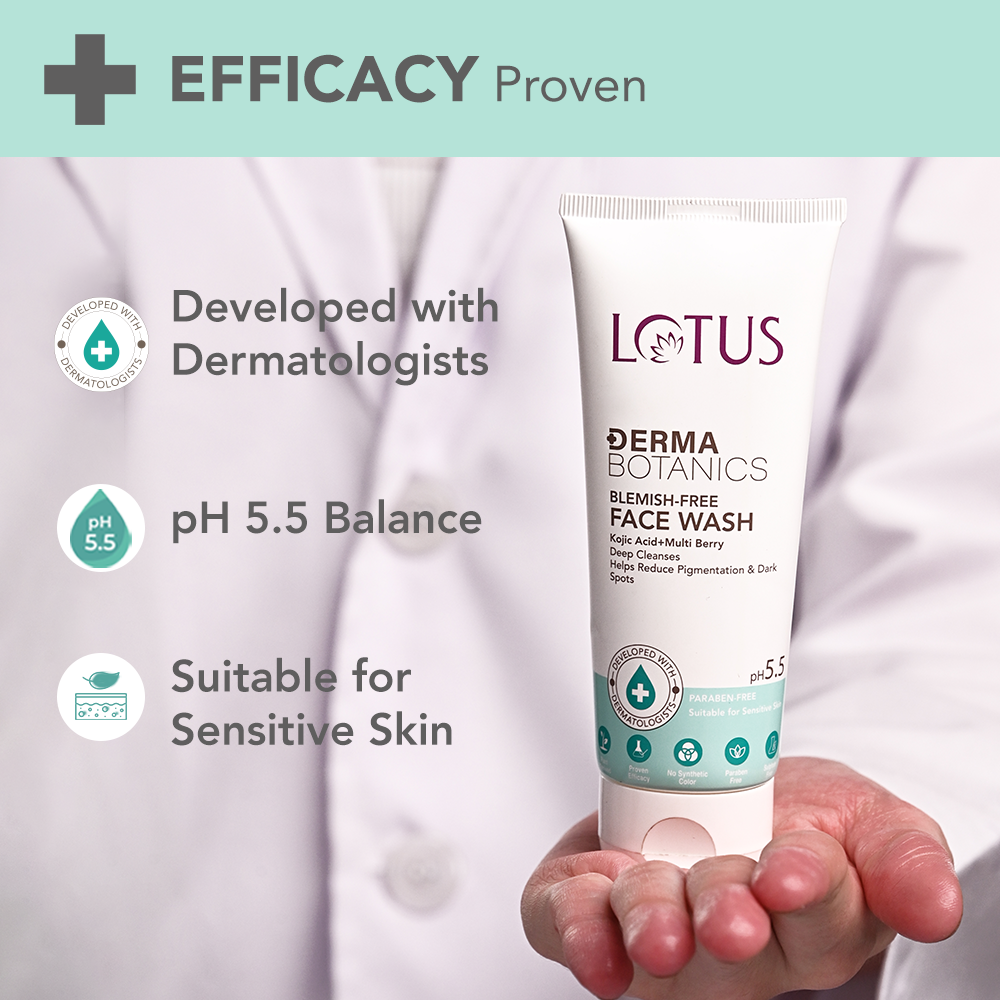 Dermabotanics Kojic Acid + Multi Berry Blemish Free Facewash
