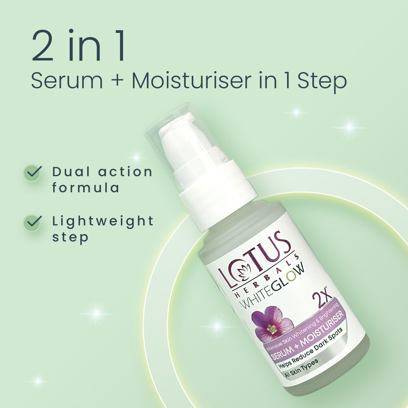 WhiteGlow Skin Brightening Serum+ Moisturiser