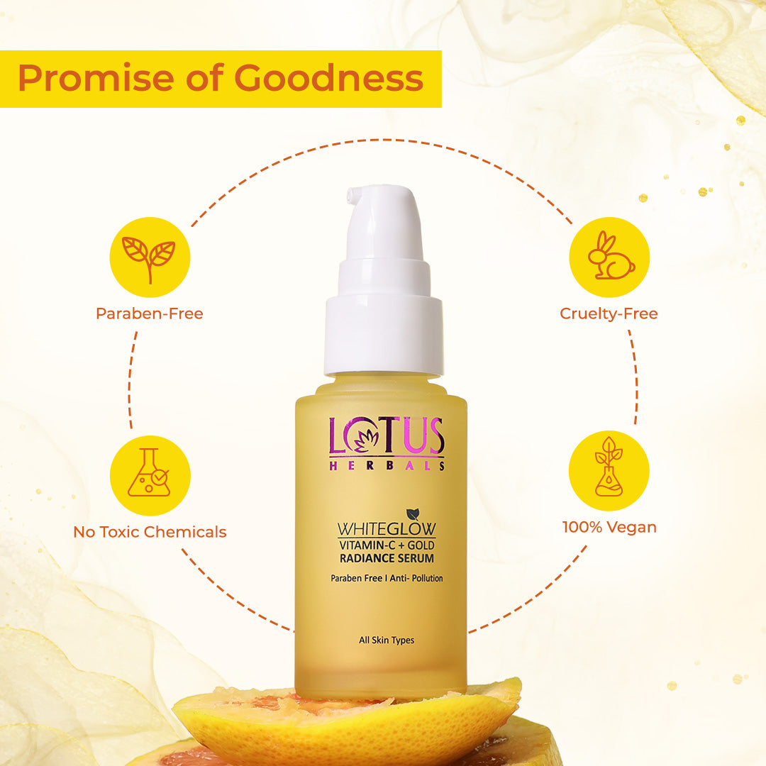 WhiteGlow VITAMIN-C + Gold RADIANCE SERUM