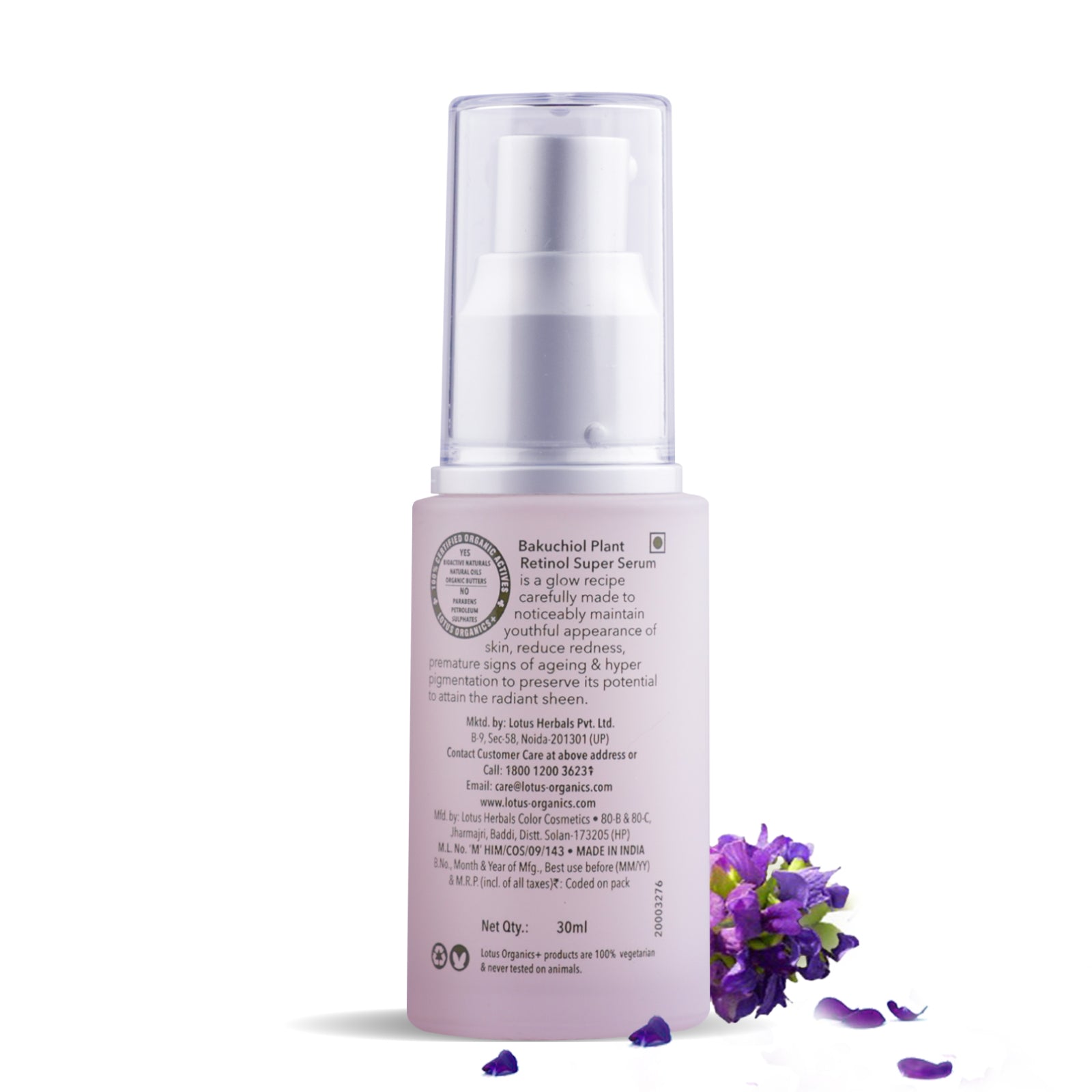 Lotus Organics+ Bakuchiol Plant Retinol Super Serum