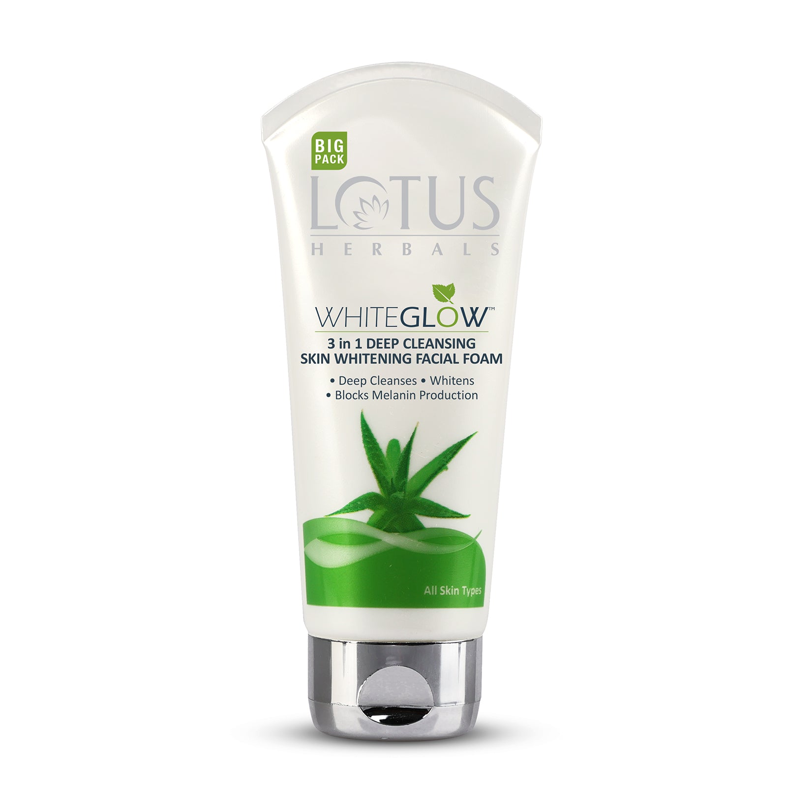 WhiteGlow 3 In 1 Deep Cleansing Skin Brightening Facial Foam Big Pack