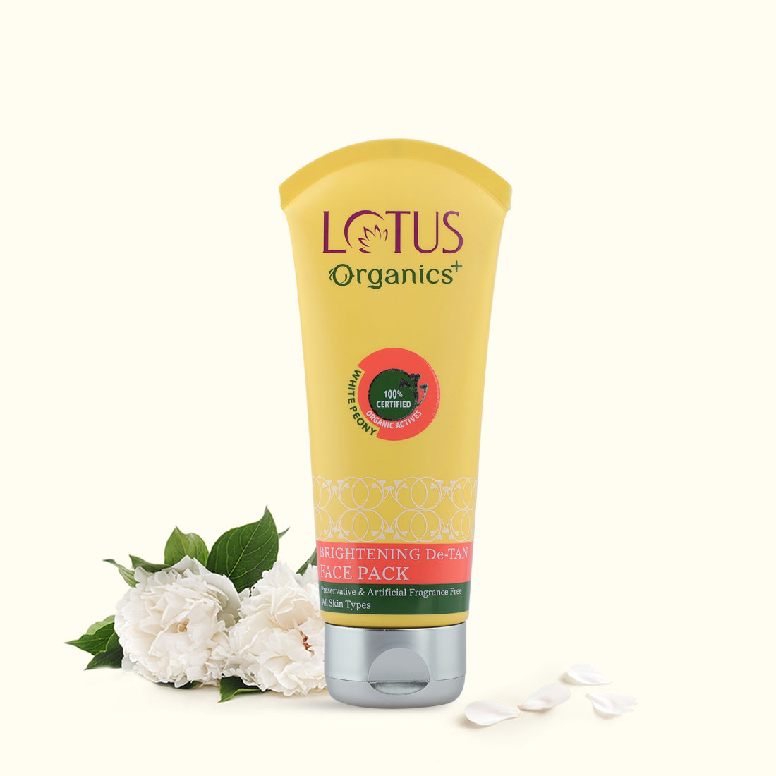 Lotus Organics+ Brightening De-Tan Face Pack