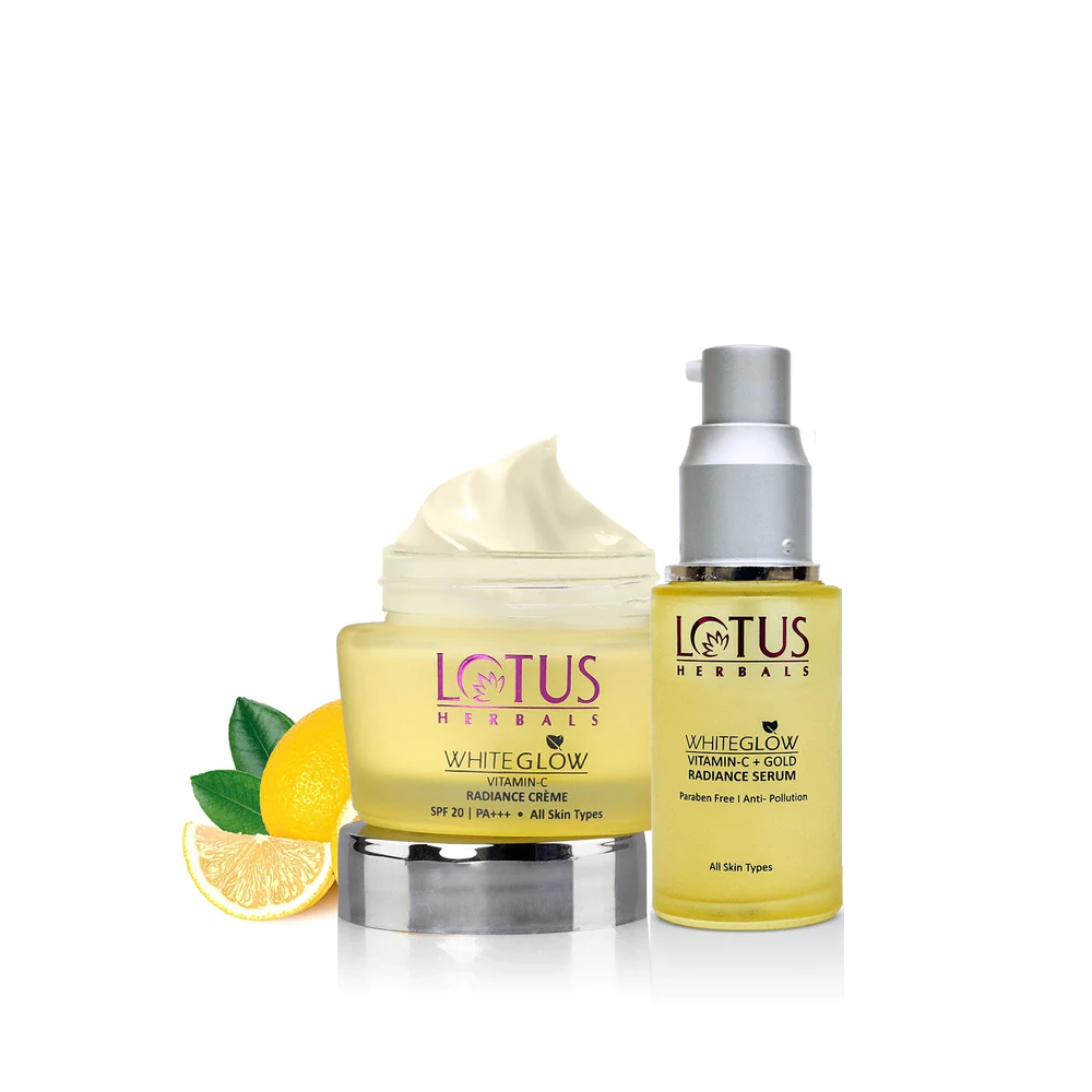 WhiteGlow Vitamin-C Gel Creme & Serum Combo