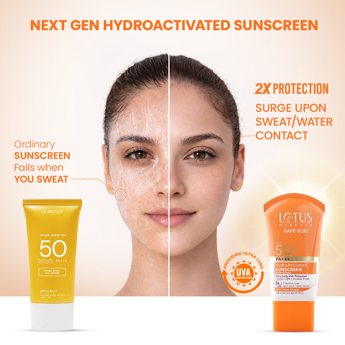 Lotus Herbals Safe Sun HydroActivated Sunscreen SPF 50+ PA+++