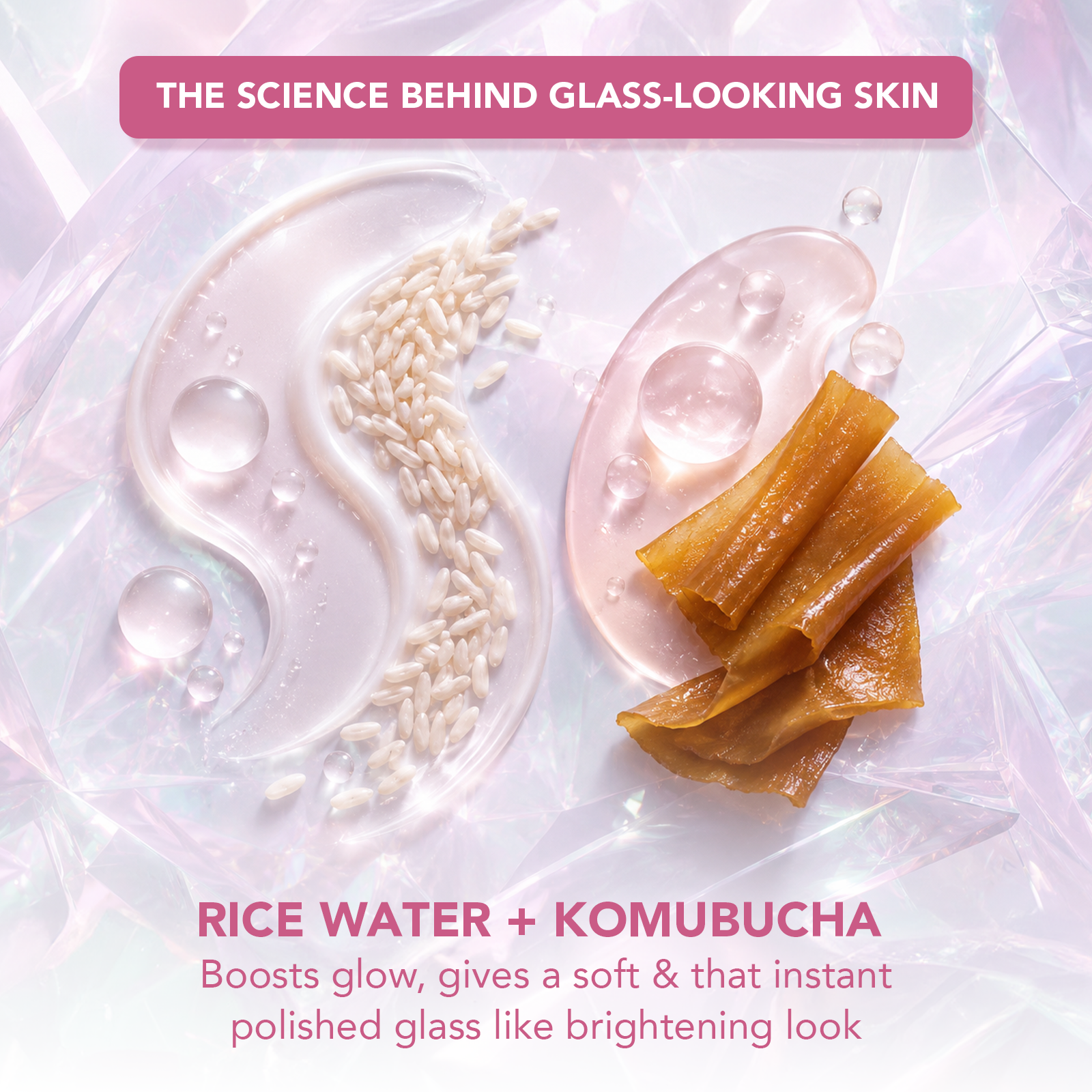 Lotus Herbals Korean Glass 8-Step Skin Facial Kit with Kombucha & Rice Water