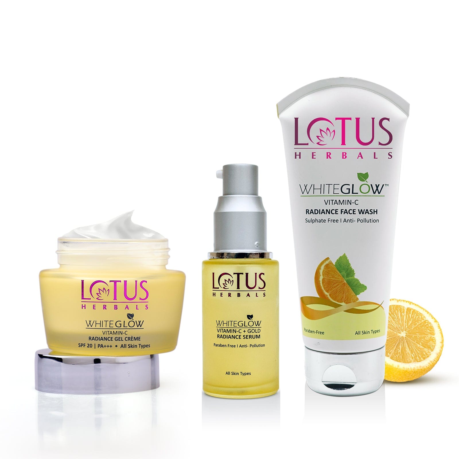 WhiteGlow Vitamin C + Gold Radiance Trio