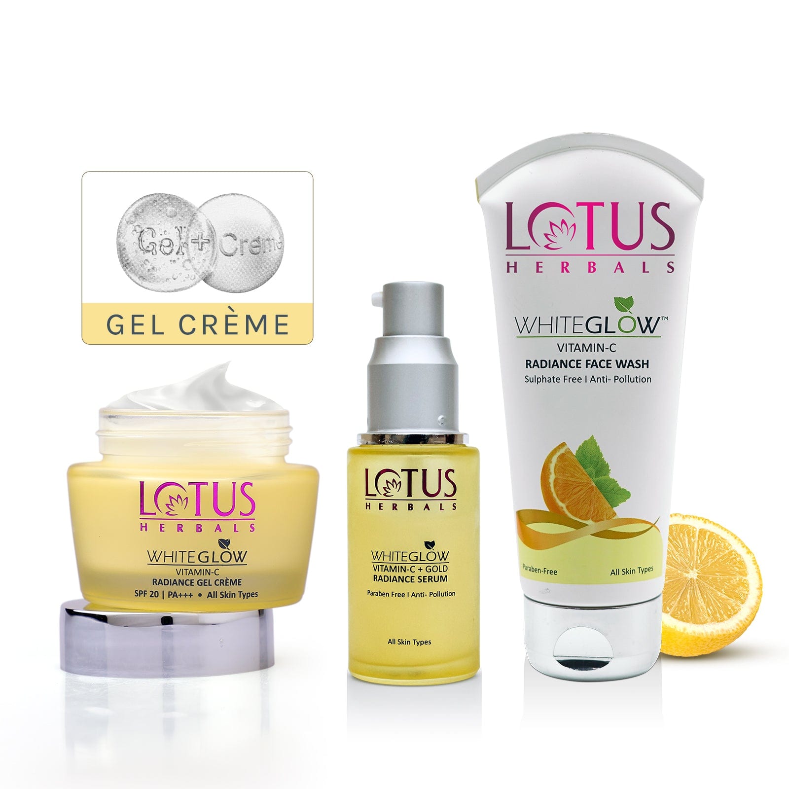 WhiteGlow Vitamin C + Gold Radiance Trio