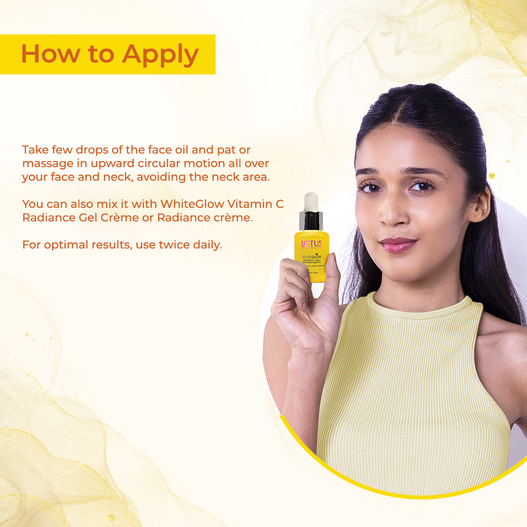 WhiteGlow Vitamin-C + Gold Radiance Face Oil