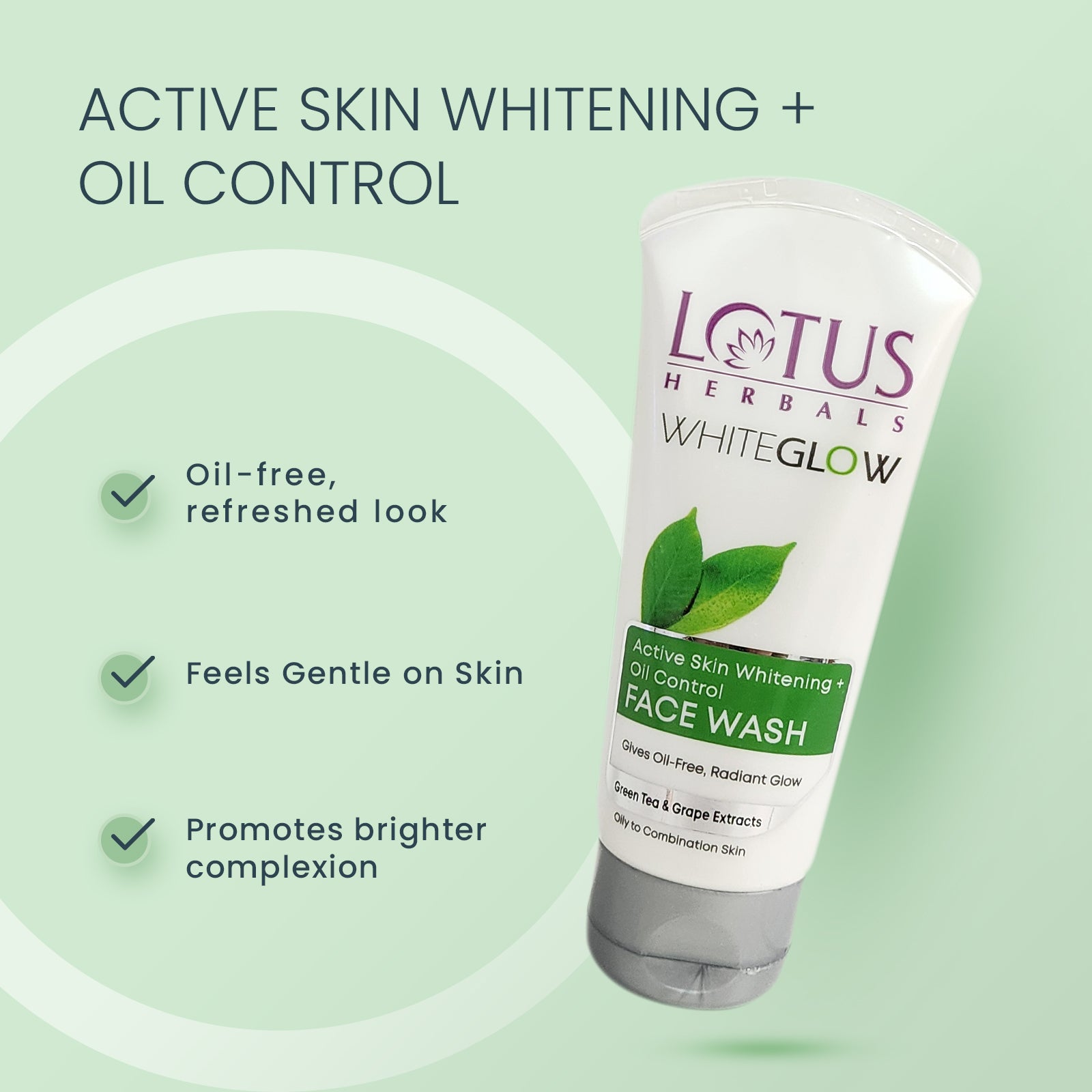 WhiteGlow Skin Brightening + Oil Control Facewash