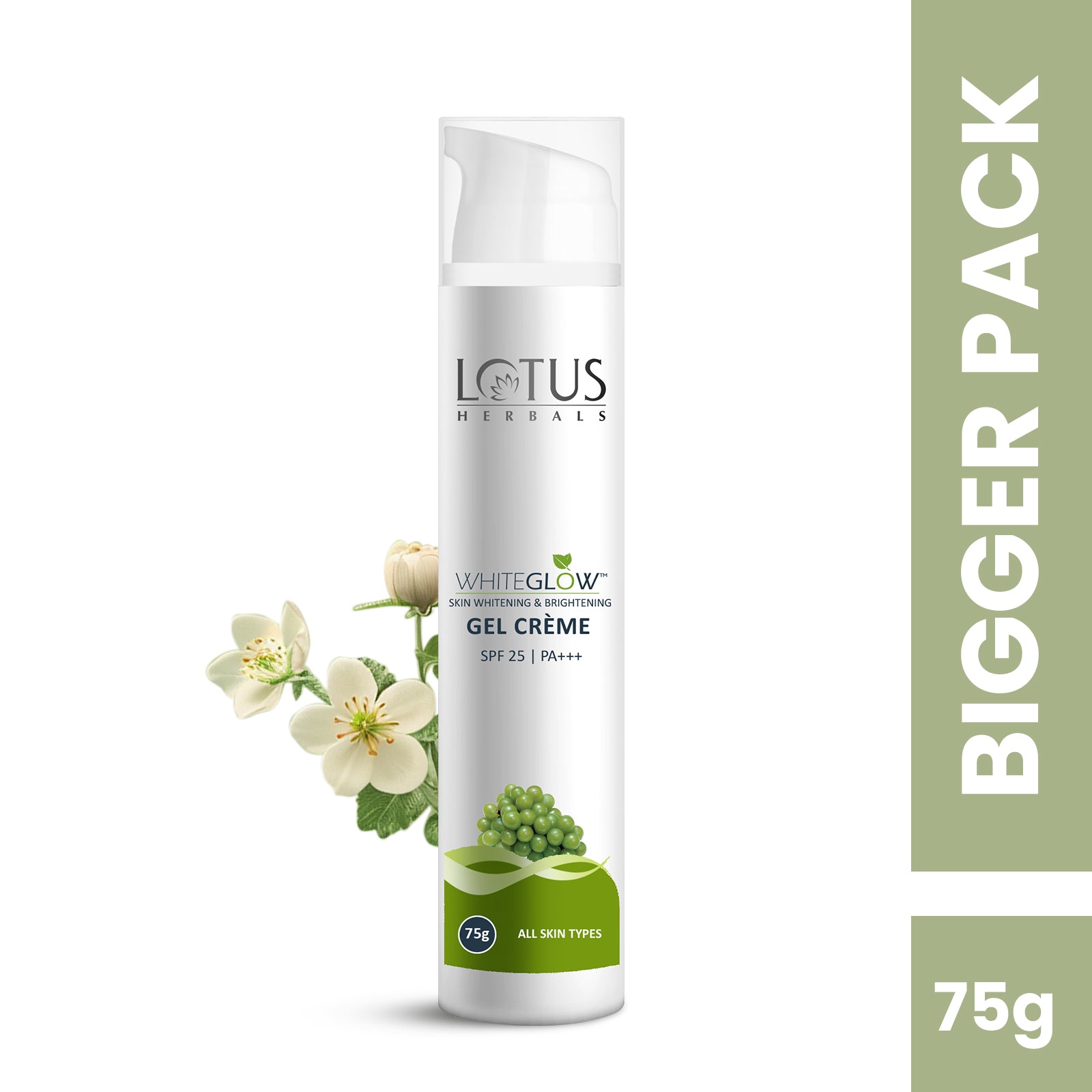 WhiteGlow Skin brightening Gel Creme SPF 25 PA+++ | 75g