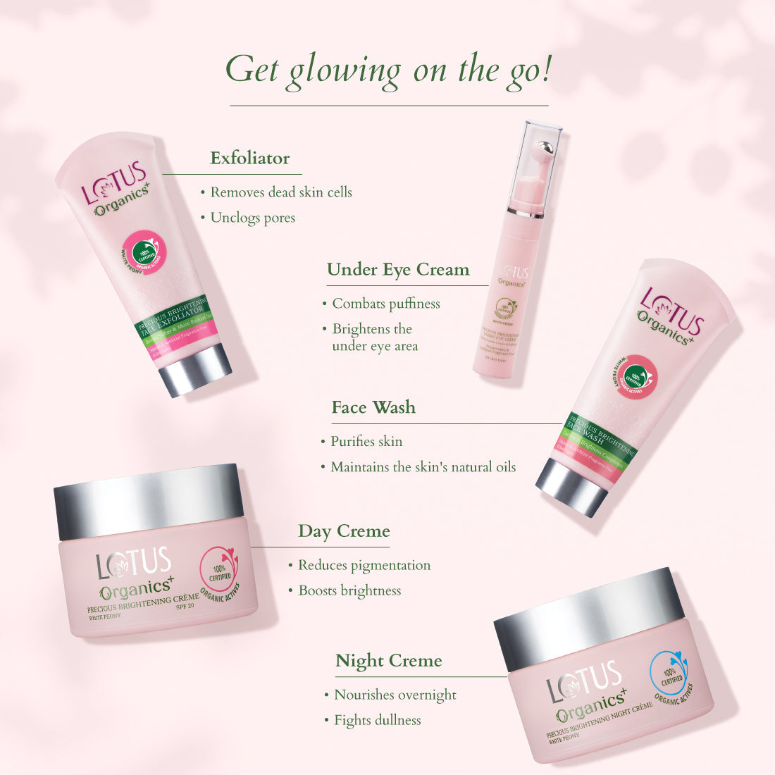 Skin Brightening On the Go Glow Combo Pack