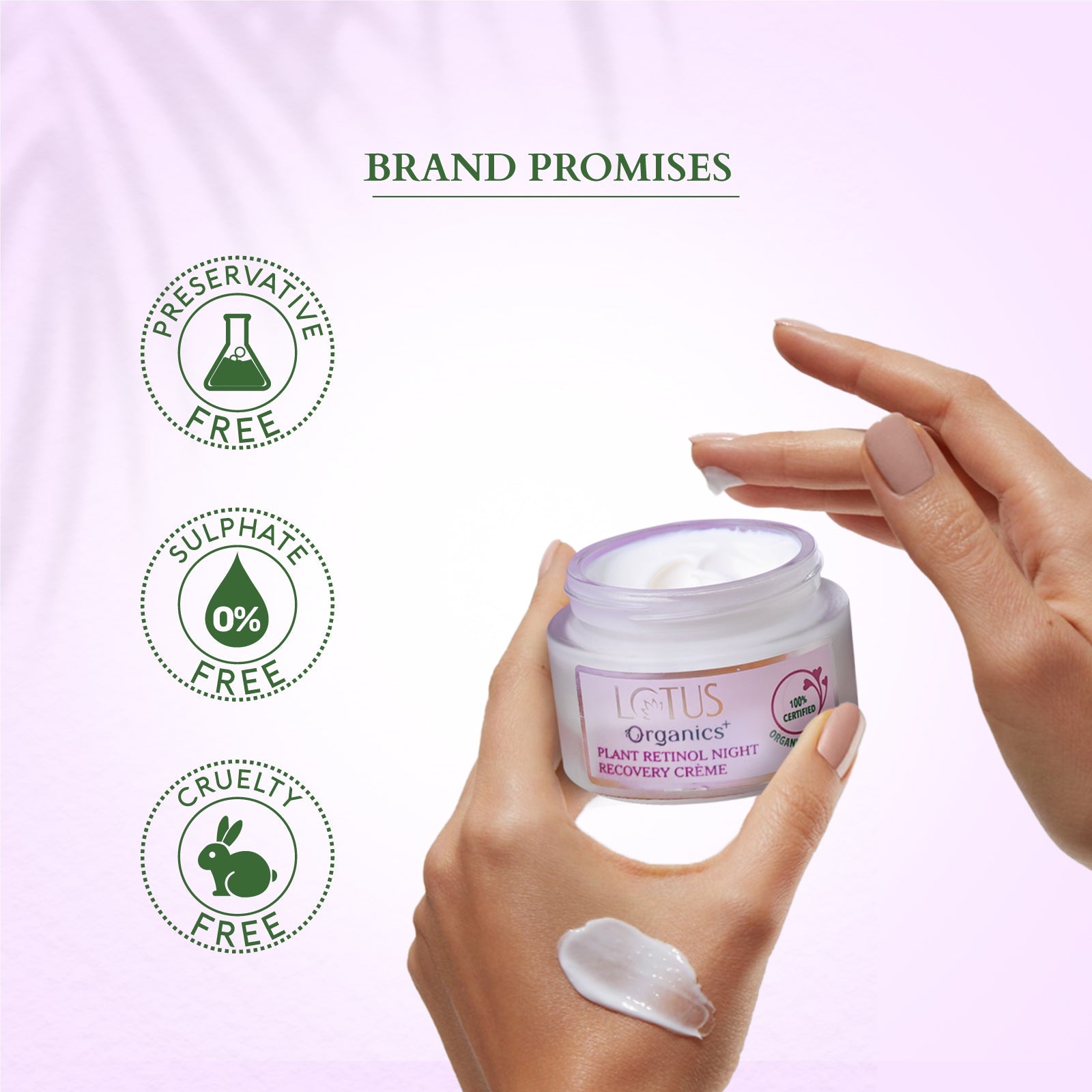 Lotus Bakuchiol Plant Retinol Night Recovery Crème