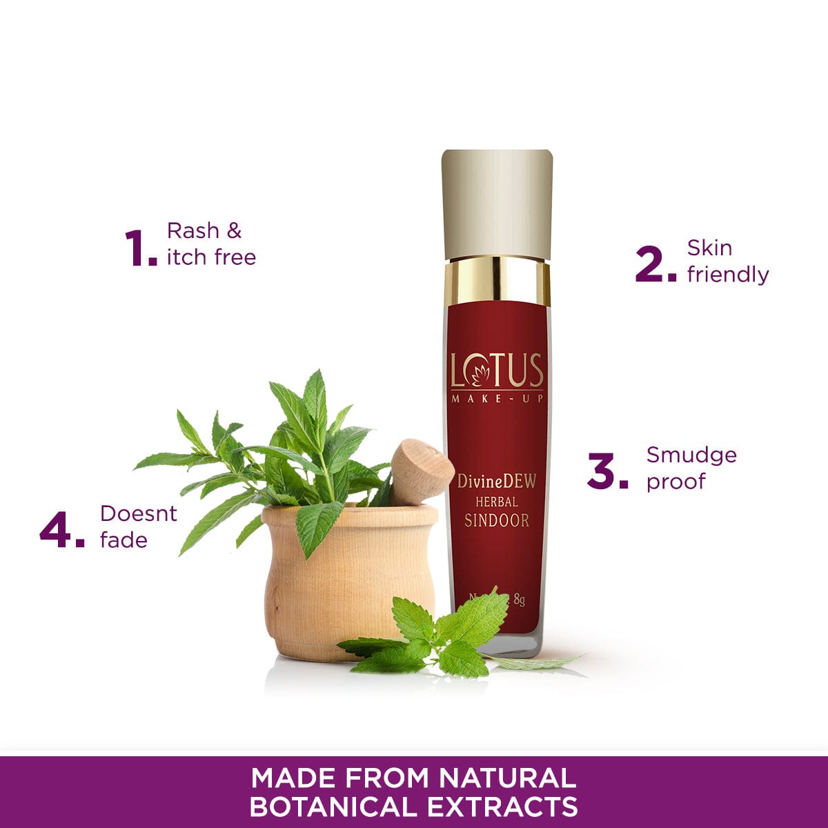 Make-Up Divine Dew Herbal Sindoor - Rosy Blush