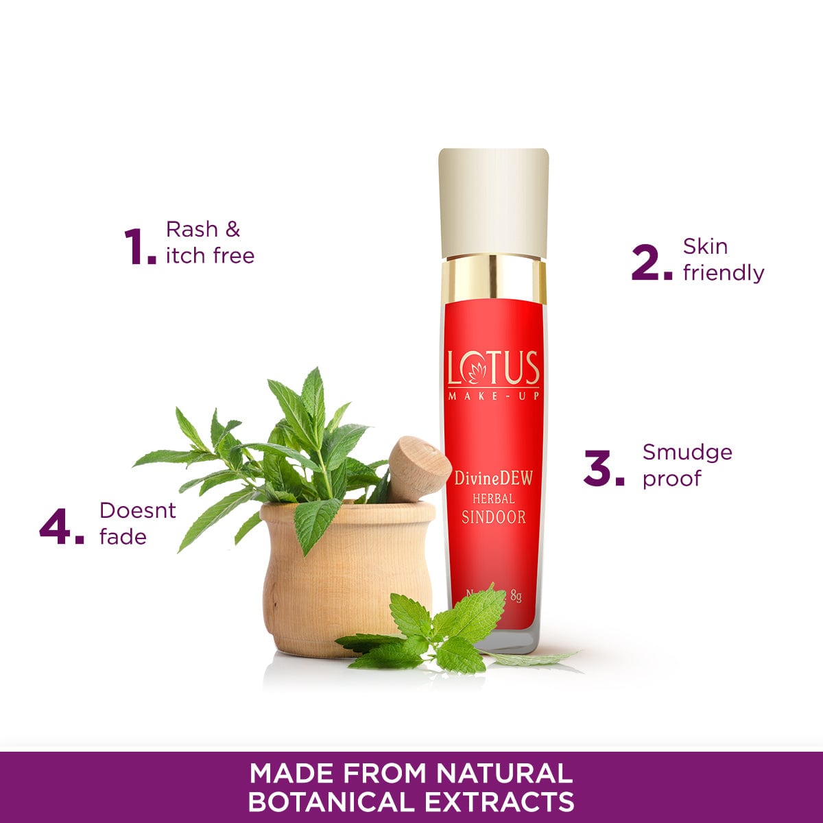 Divine Dew Herbal Sindoor - Lotus Herbals
