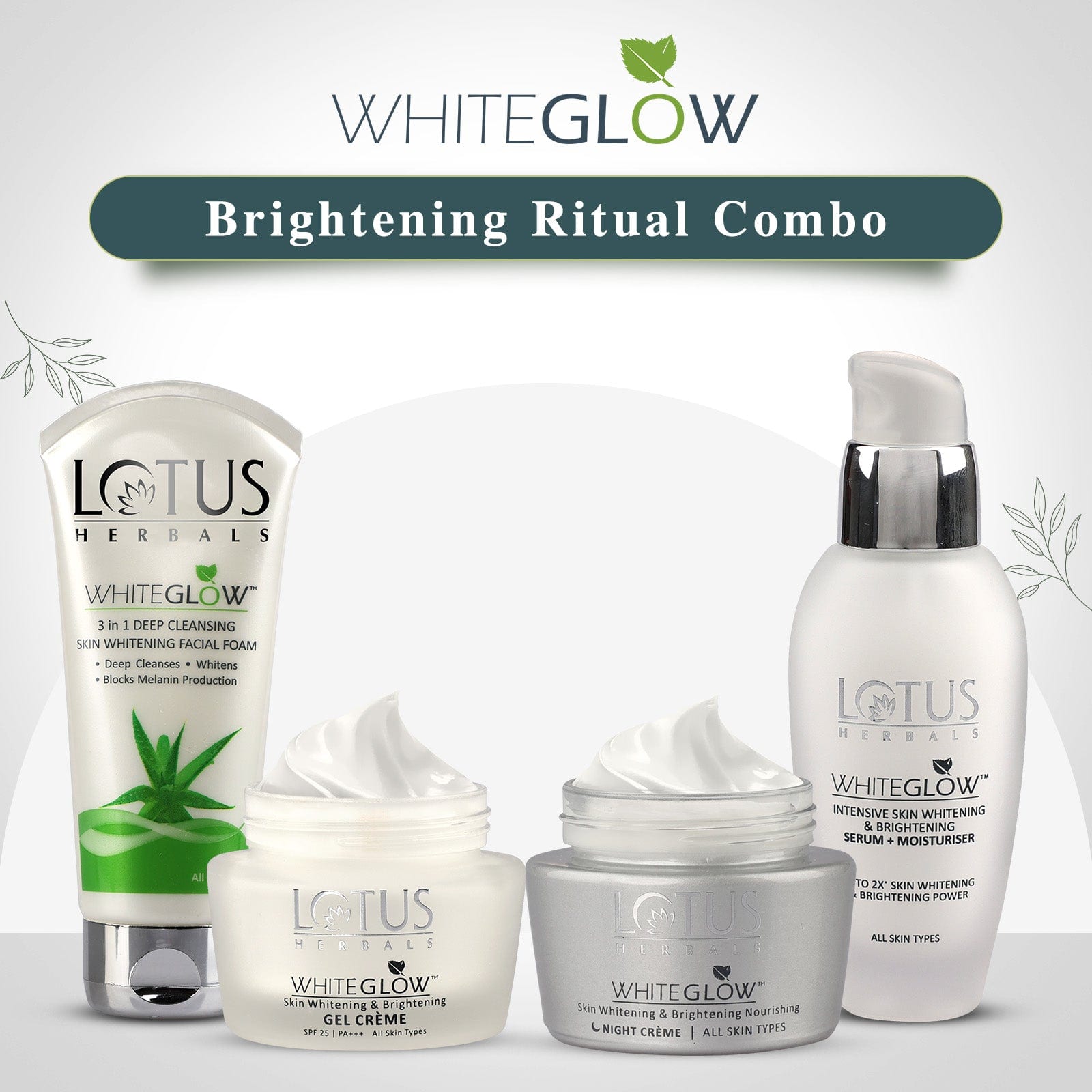 Lotus Herbals WhiteGlow Brightening Ritual Combo