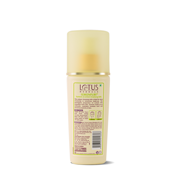 Lotus Herbals Lemonpure Turmeric And Lemon Cleansing Milk