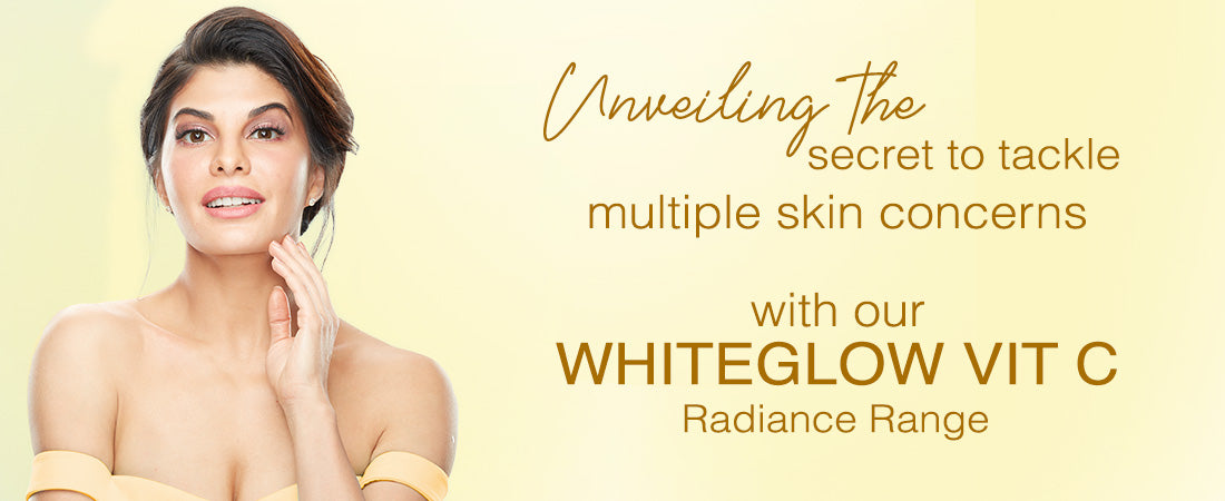 Unveiling the secret to tackle multiple skin concerns with our WhiteGlow Vit C Radiance Range.