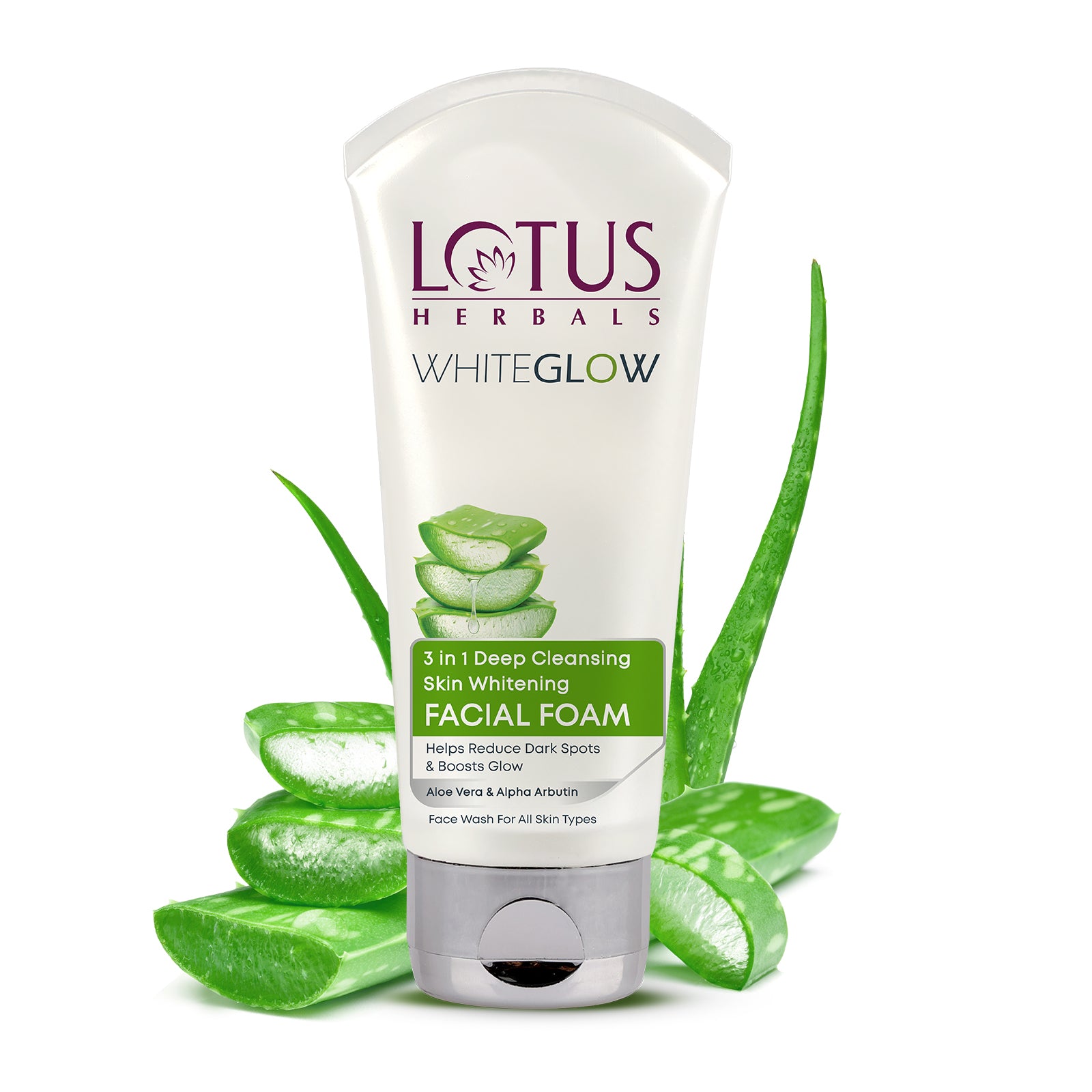 WhiteGlow 3 In 1 Deep Cleansing Skin Brightening Facial Foam