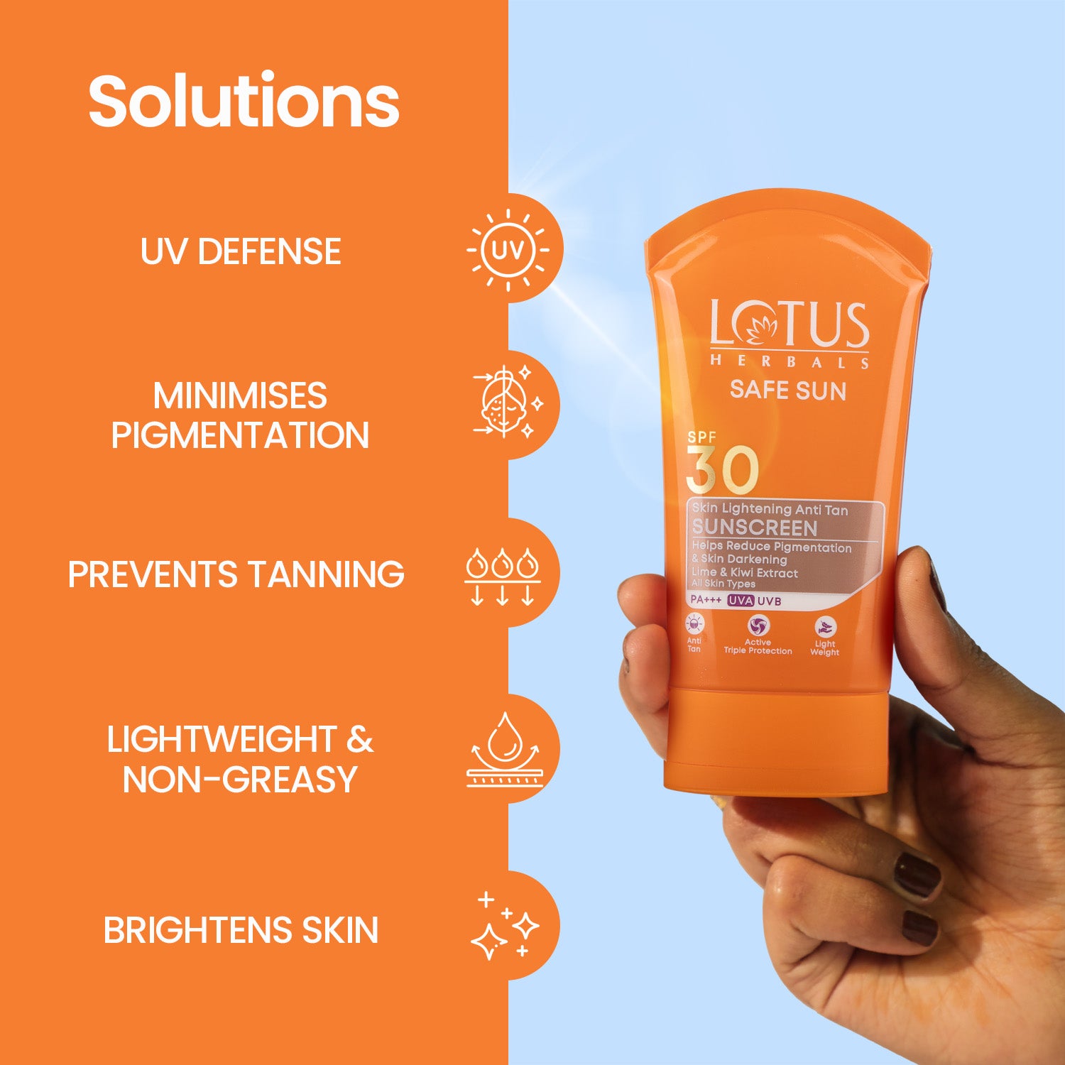 Safe Sun Whitening+ Sunblock Creme Spf-30 Pa+++