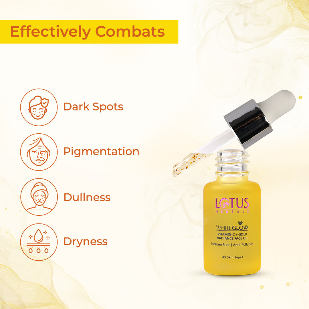 WhiteGlow Vitamin-C + Gold Radiance Face Oil