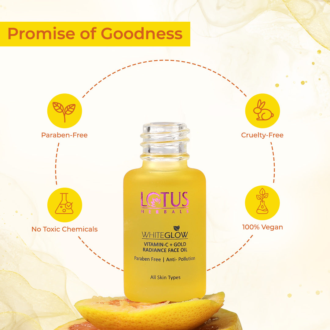 WhiteGlow Vitamin-C + Gold Radiance Face Oil