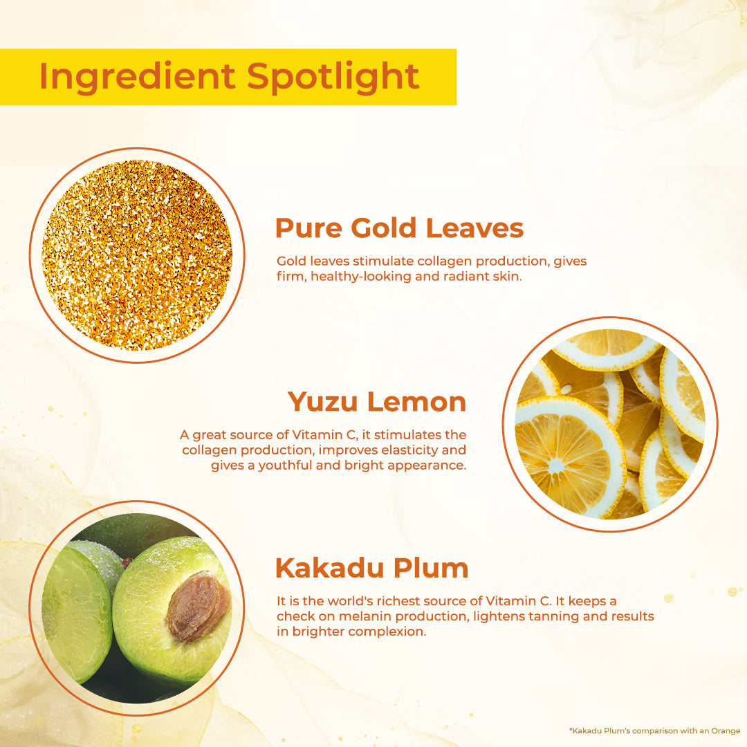 WhiteGlow Vitamin-C + Gold Radiance Face Oil
