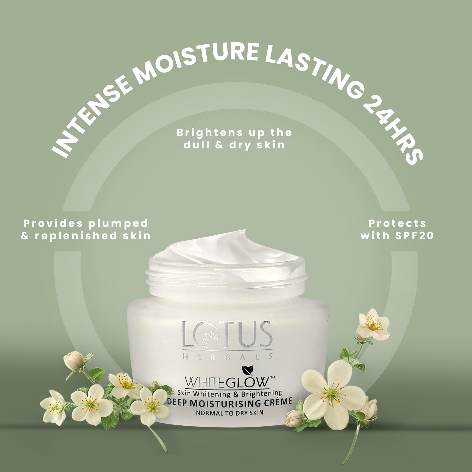 WhiteGlow Skin Brightening Deep Moisturising Cream SPF 20 PA+++