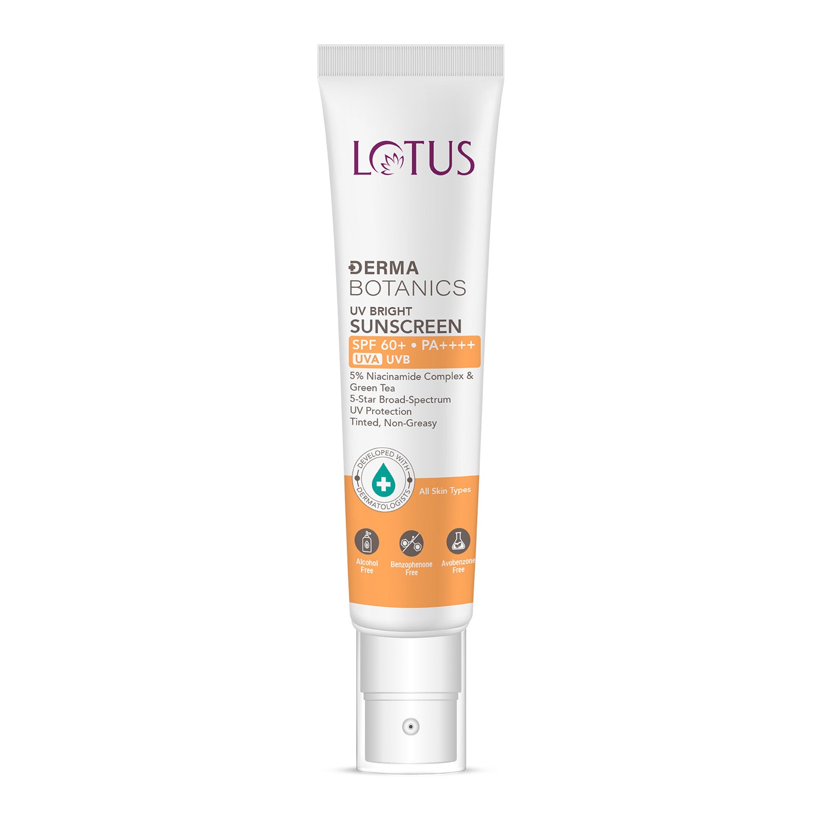 Derma Botanics UV bright sunscreen SPF 60+