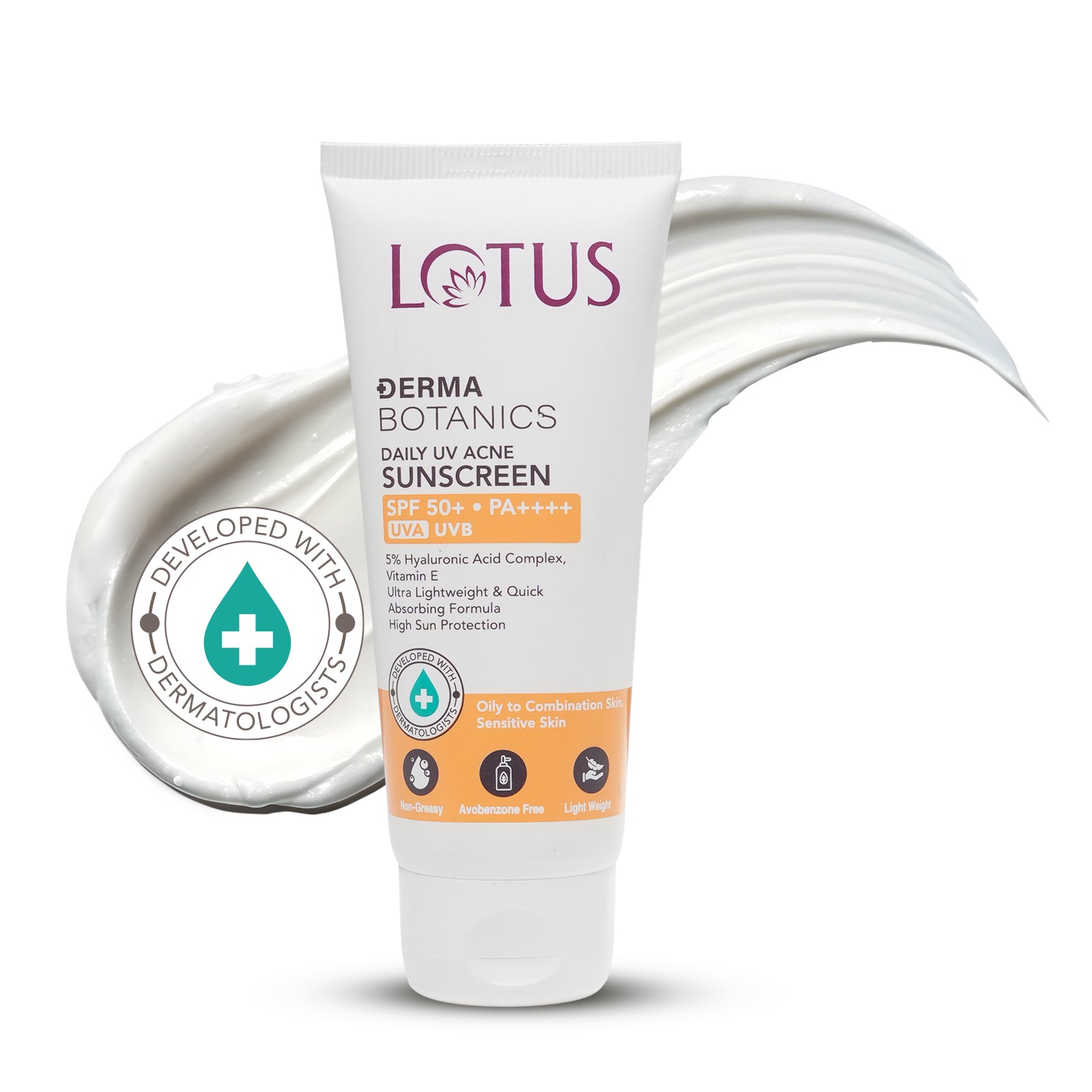 Daily UV acne sunscreen SSPF 50+ PA +++++