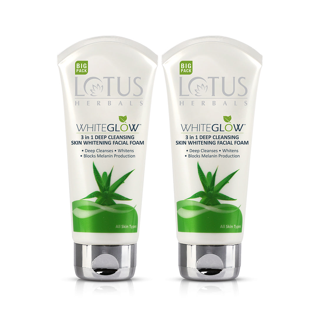 WhiteGlow 3 In 1 Deep Cleansing Skin Brightening Facial Foam