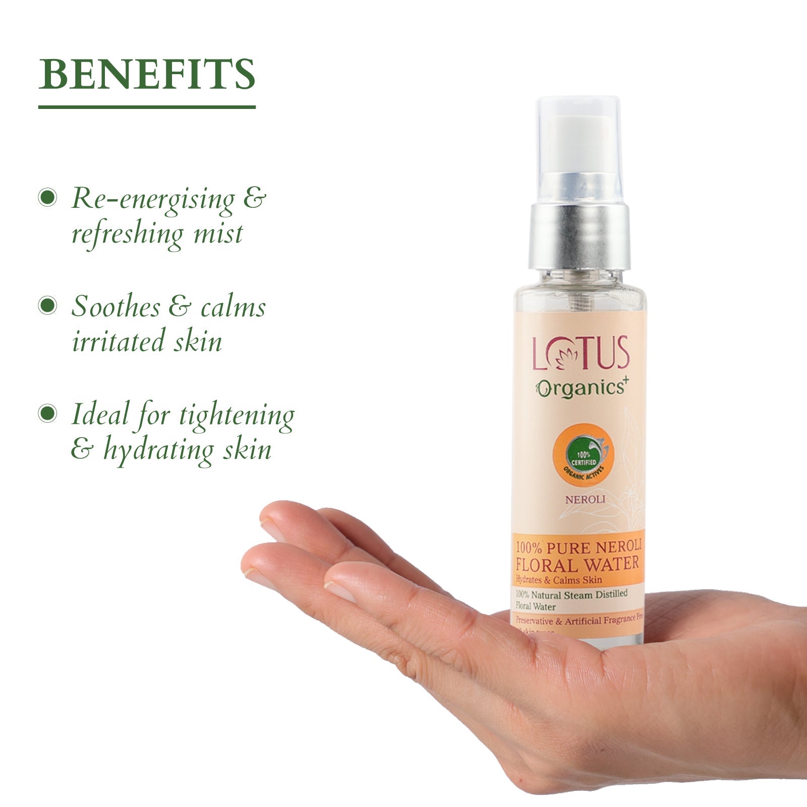 100% PURE NEROLI FLORAL WATER