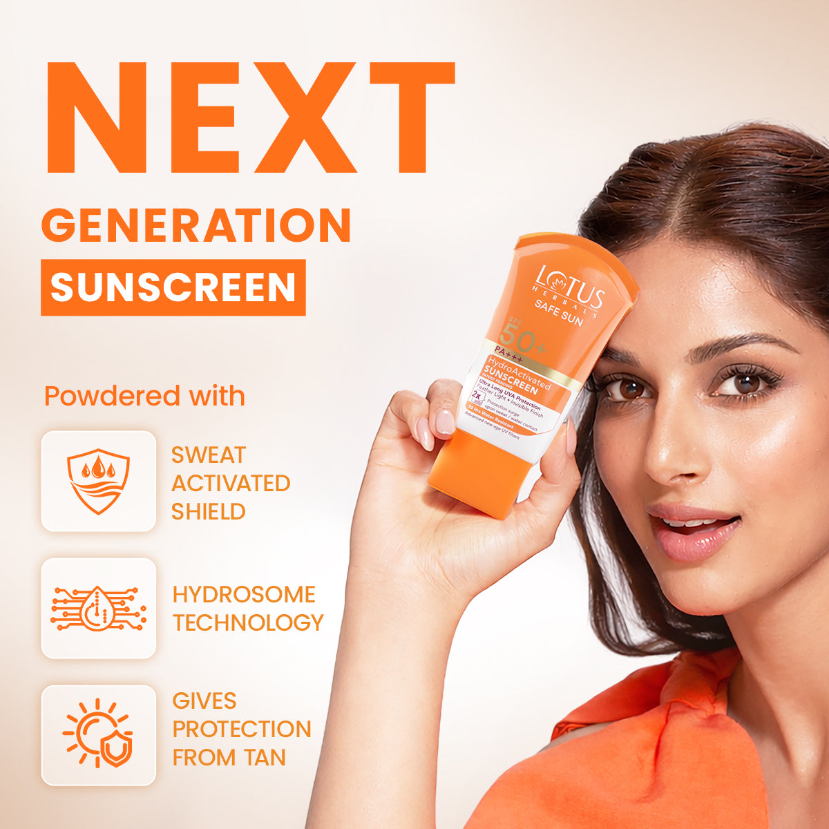 Lotus Herbals Safe Sun HydroActivated Sunscreen SPF 50+ PA+++