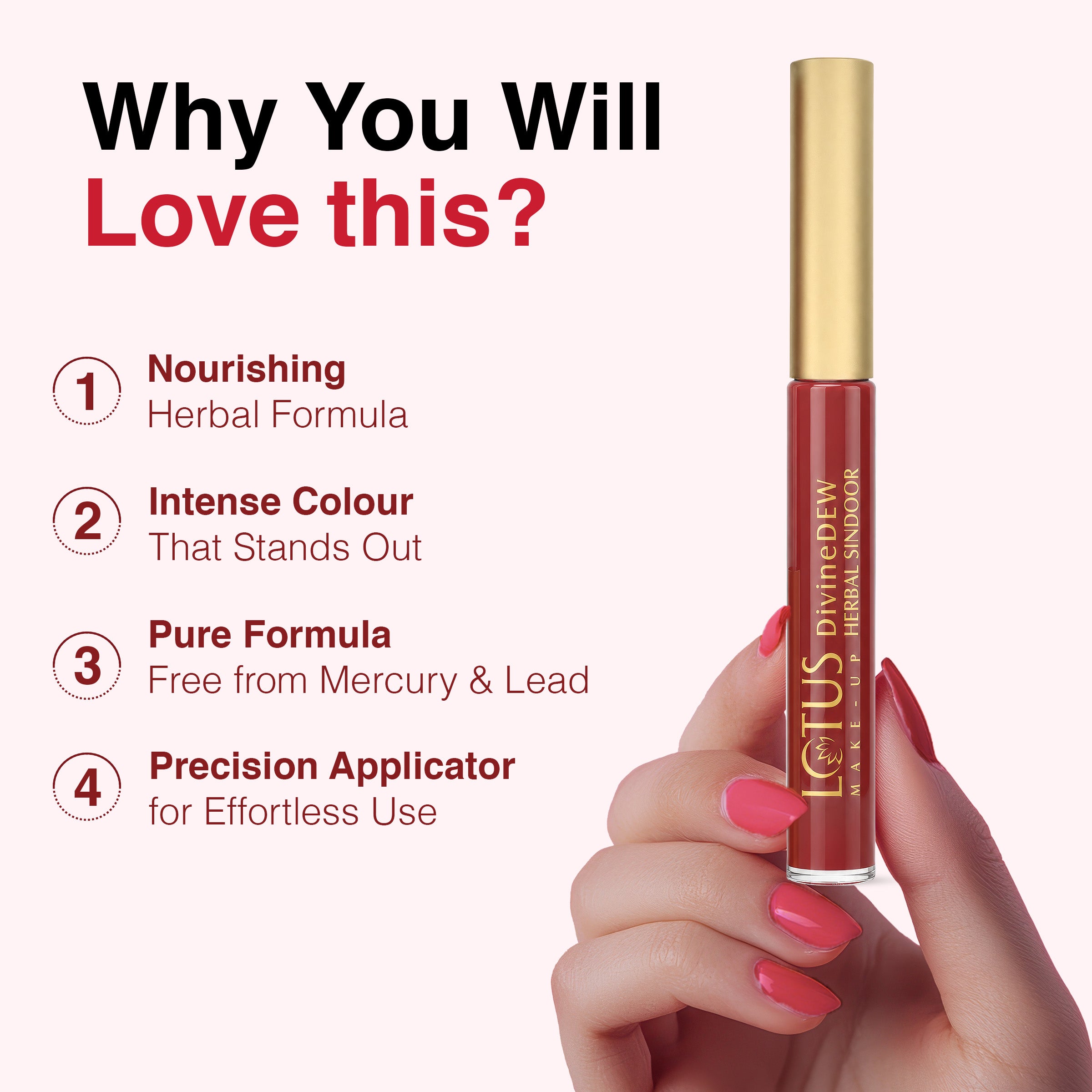 MakeUp Divine Dew Herbal Sindoor - Rosy Blush