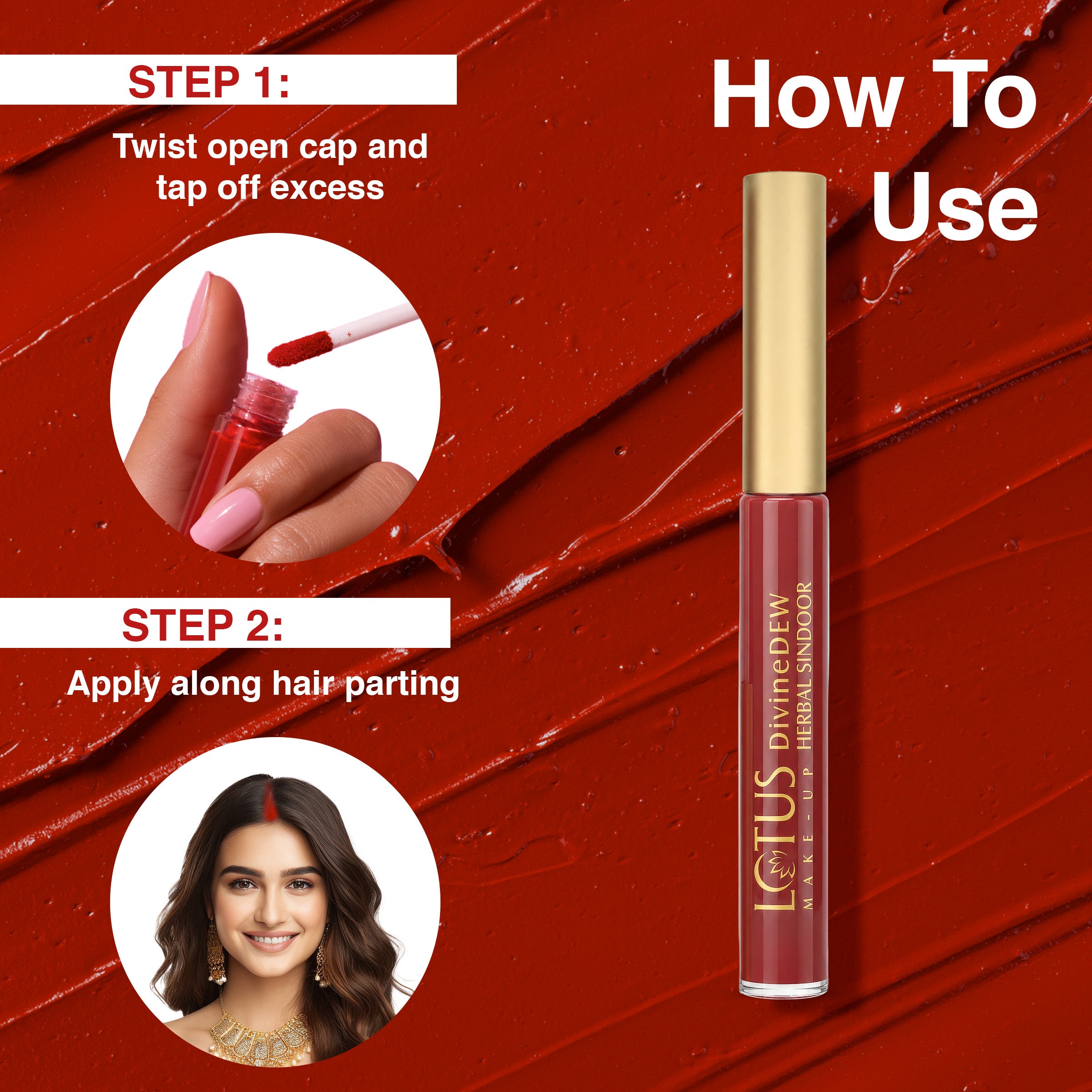 MakeUp Divine Dew Herbal Sindoor - Rosy Blush