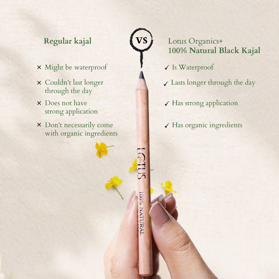 100% Natural Black Kajal