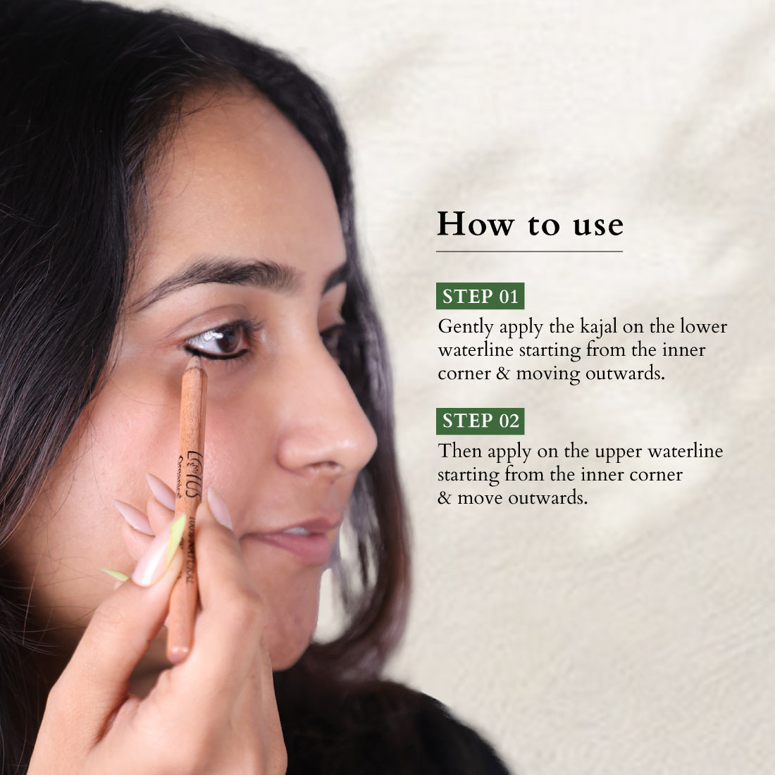 100% Natural Black Kajal