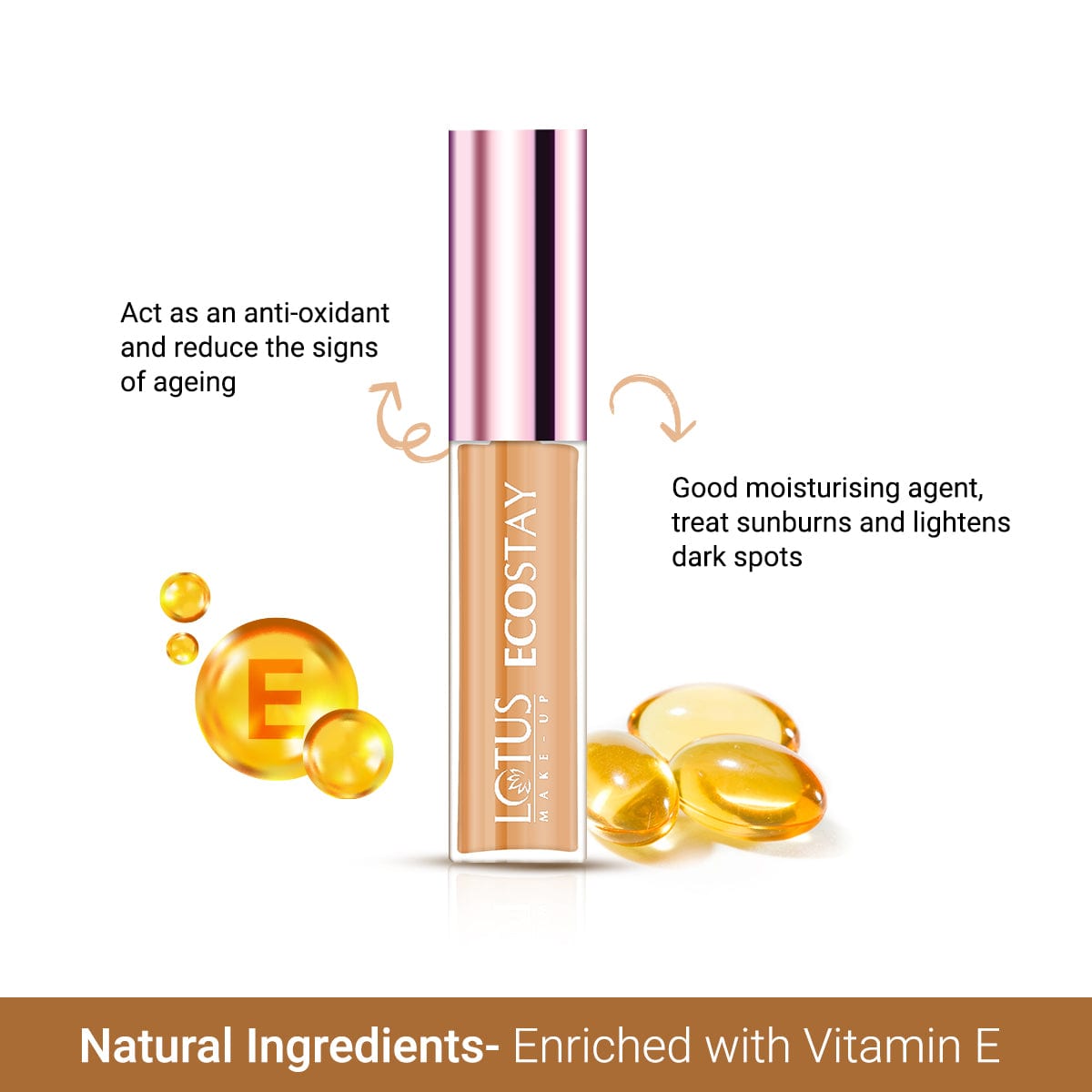 Hides Dark Spots - Lotus ECOSTAY Insta Hide Crème Concealer Royal Ivory