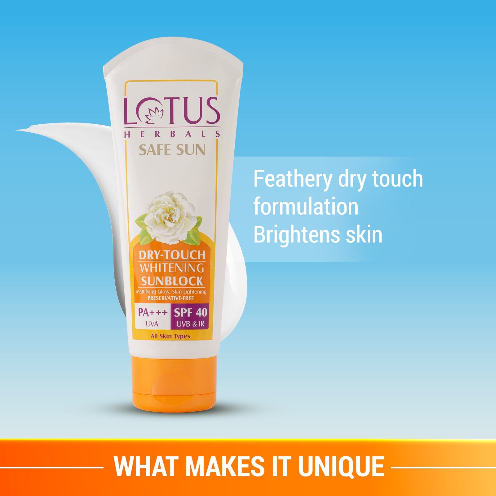 Safe Sun Dry-Touch Whitening Sunscreen SPF 40 PA+++
