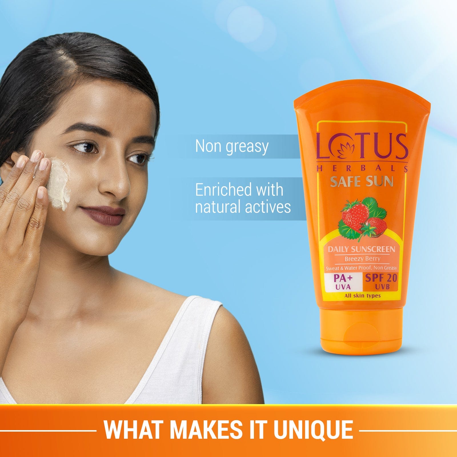 Safe Sunscreen Cream PA+ SPF 20